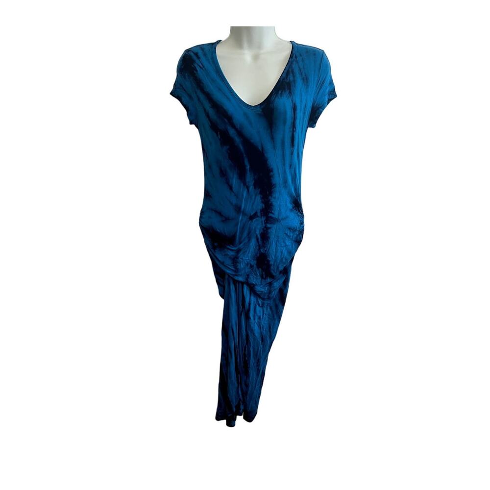 YOUNG FABULOUS AND BROKE Araya  tie dye short sleeve midi dress size S